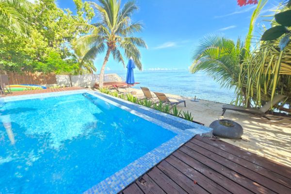 Lagoon Dream Papetoai Moorea -  Swimming pool and lagoon view