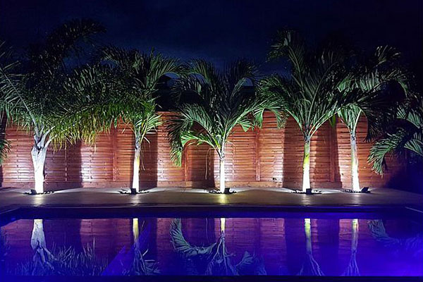 Villa Oasis by Tahiti Homes - Swimming pool by night