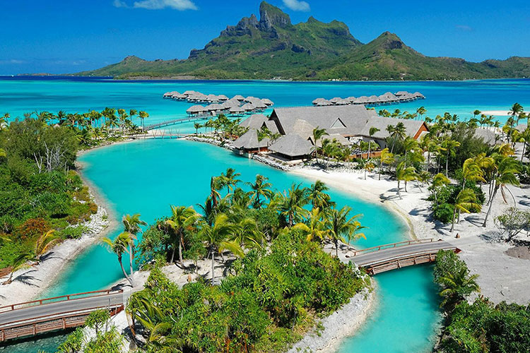 Four Seasons Hotel in Bora Bora. This was the hotel and island