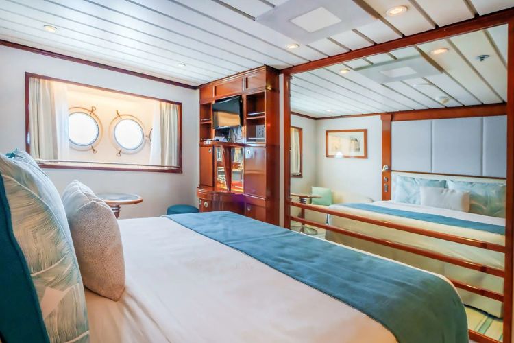 Holiday aboard the Paul Gauguin by Ponant - Oceanview Stateroom with Portholes - Deck 3